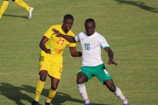 Sadio Mane (R) scored in Senegal's victory (Photo Credit: Mane Twitter)