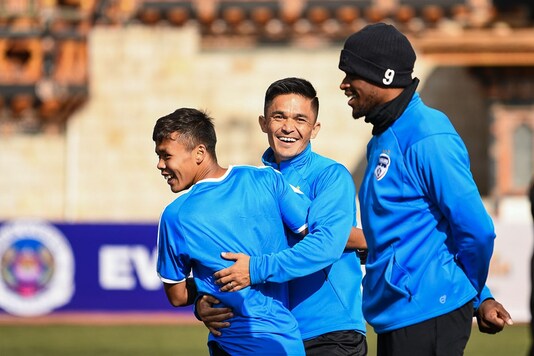 Suresh Wangjam (L) and Sunil Chhetri (Photo Credit: Bengaluru FC)