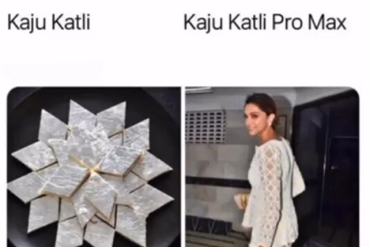 Deepika Padukone's Outfit is Kaju Katli Pro Max in this Hilarious Meme Deepika Padukone's Outfit is Kaju Katli Pro Max in this Hilarious Meme