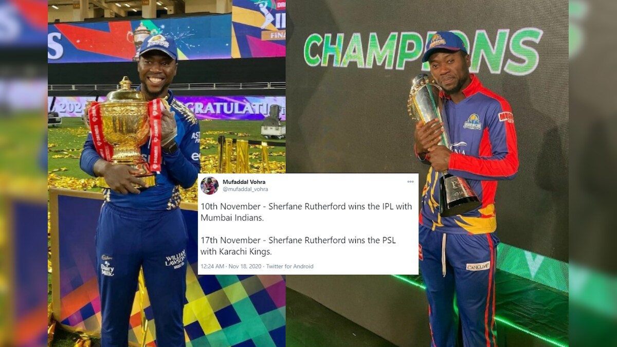 Sherfane Rutherford Lifting Both IPL and PSL Trophies in a Span of One