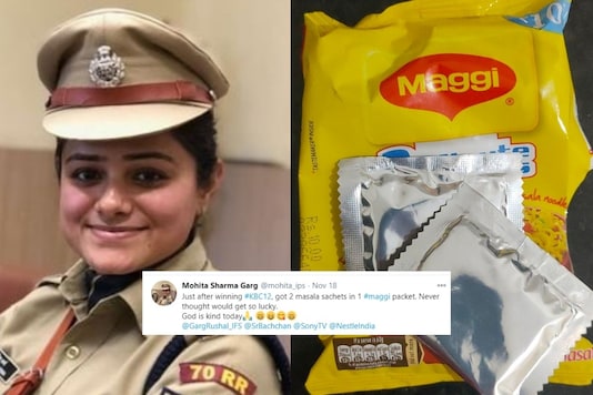KBC 12's winner finds two maggi masala packets. KBC 12's winner finds two maggi masala packets.