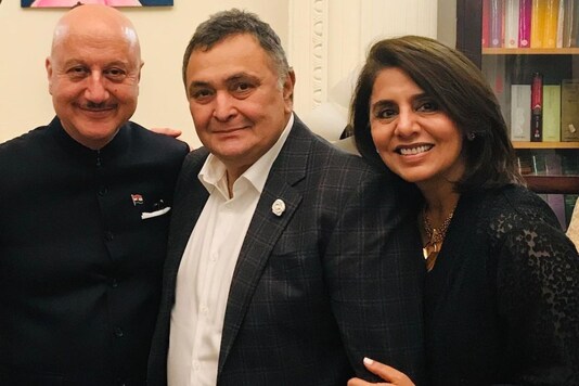 Anupam Kher, Rishi Kapoor and Neetu Kapoor