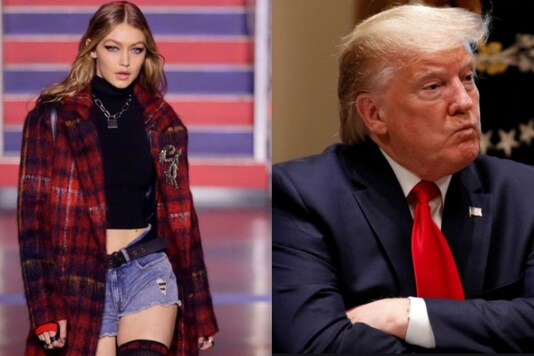 Supermodel Gigi Hadid (left) and Donald trump (right). Supermodel Gigi Hadid (left) and Donald trump (right).