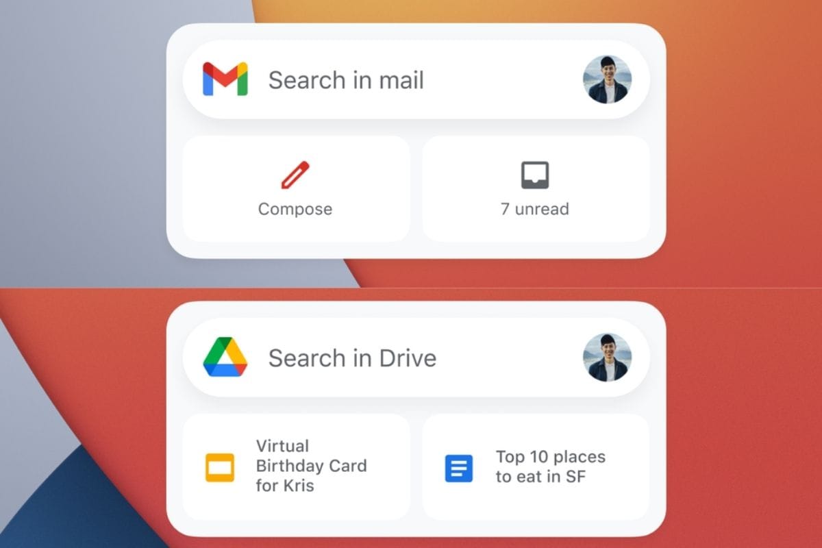 Google Rolls Out Gmail Fit And Drive App Widgets On Apple Iphone Running Ios 14 And Above