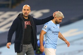 EPL: Manchester City Boss Pep Guardiola Plays Down Sergio Aguero's Fluffed Penalty
