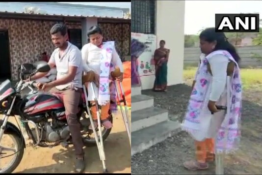 Currently in her 2nd term, Kavita Bhondwe made changes in Gram Panchayats' affairs & stood up against illegal practices in Dahegaon & Waglud. (Photos: ANI/Twitter)