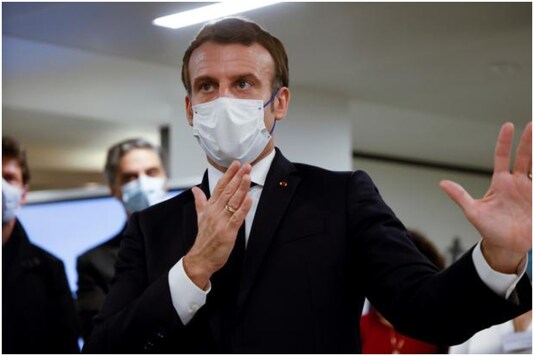 File photo of French President Emmanuel Macron.