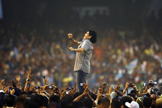 Diego Maradona in India (Photo Credit: AFP)
