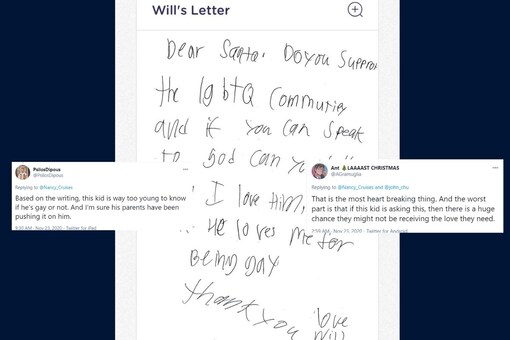 Queer Us Child S Letter To Santa Whether He Supports The Lqbtq Community Has Left Twitter Divided