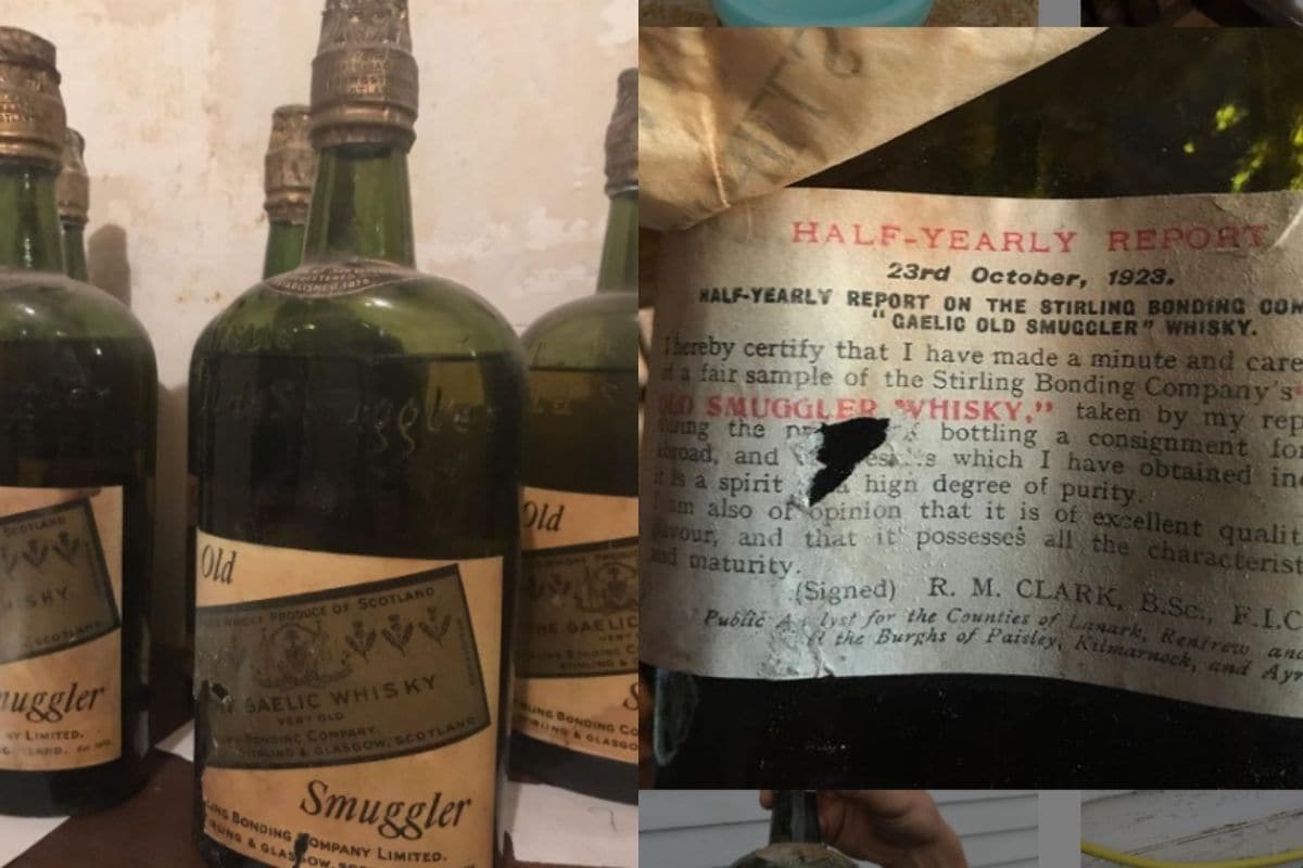 New York Couple Finds 66 Prohibitionera Whiskey Bottles Hidden Inside