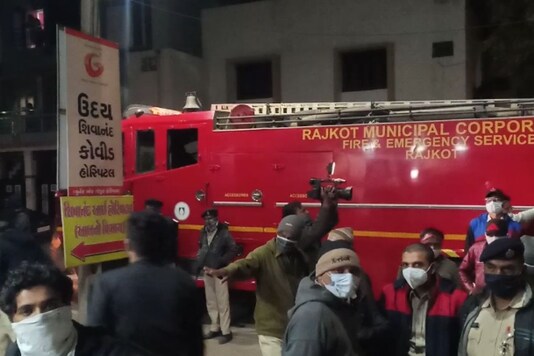 A fire engine  at the site of the incident. (News18)