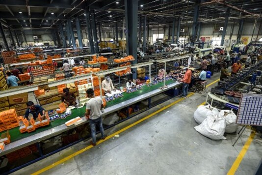 Workers at a footwear factory in Haryana's Bahadurgarh. (AFP File Photo)
