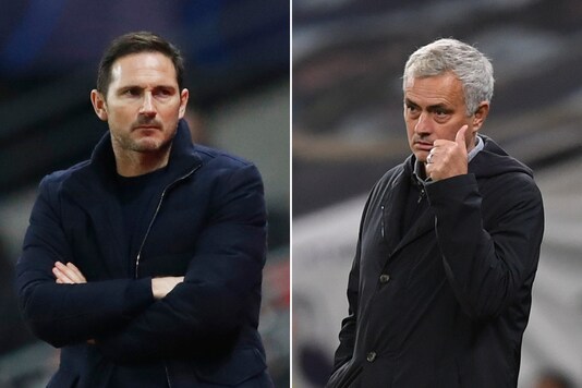 Frank Lampard (L) and Jose Mourinho (Photo Credit: Reuters)
