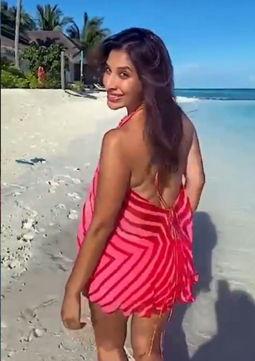  Sophie took to Instagram to share some scintillating pictures of herself from the Maldives, which soon went viral on social media. (Image: Instagram)