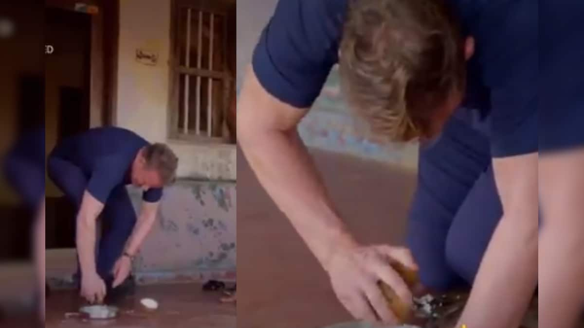 'Like an Awkward Yoga Pose': Gordon Ramsay Grating a Coconut With His Feet is the Most Desi Thing Ever