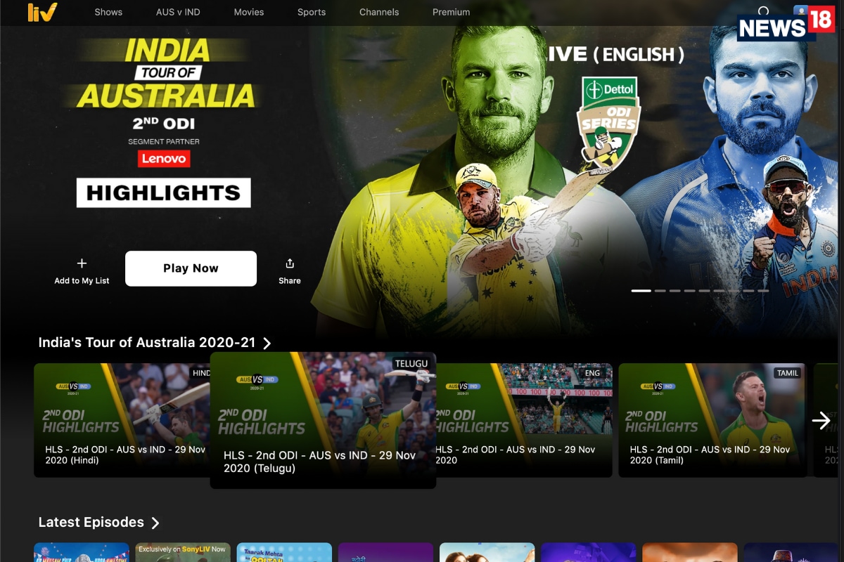 Live sony sales tv cricket