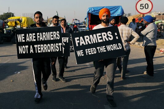 Farmers protest against the Centre's agriculture laws. (Reuters)