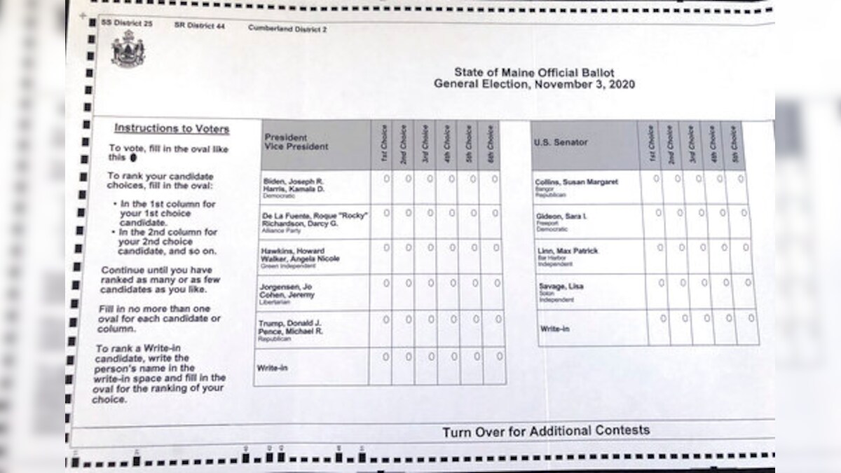 Maine's Ranked Choice Voting Rules And Procedures, Explained News18