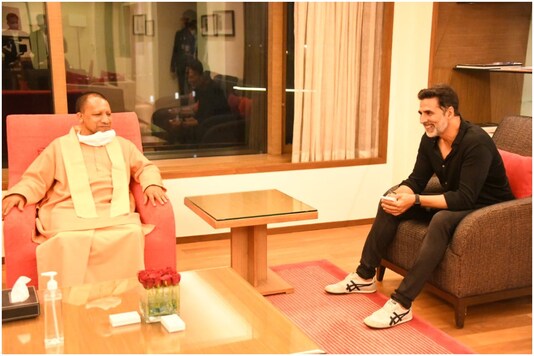 UP CM Yogi Adityanath Meets Akshay Kumar During His Mumbai Visit, See Pics