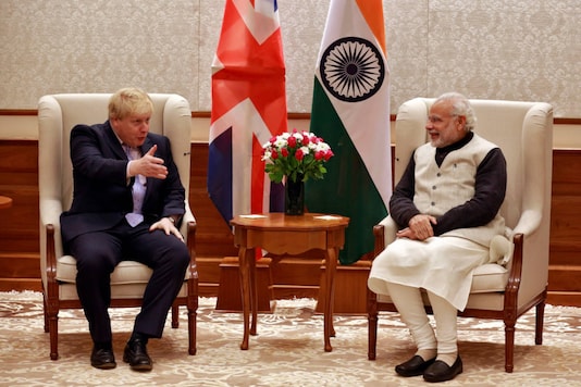 File photo of Prime Minister Narendra Modi with British counterpart Boris Johnson. (Reuters)