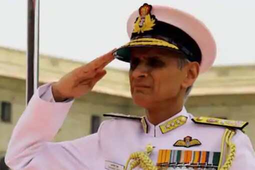 File photo of Navy Chief Admiral Karambir Singh 