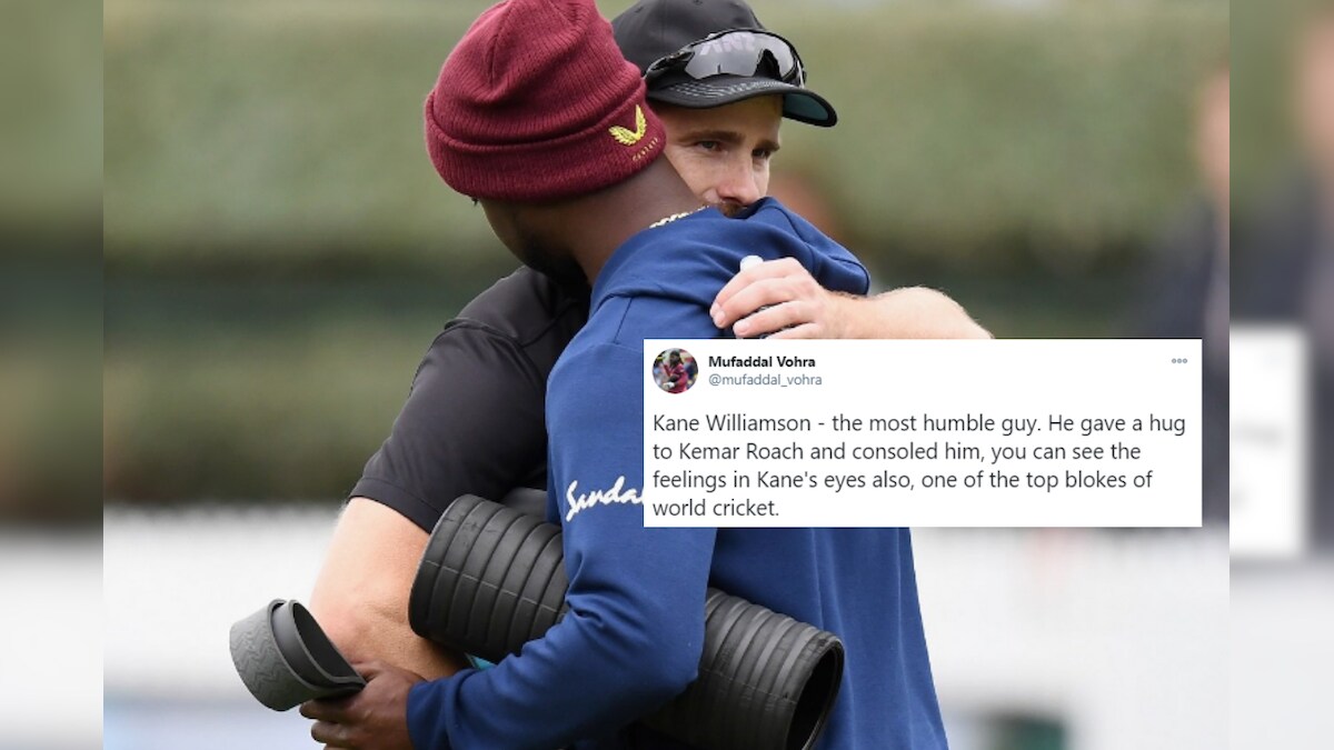 Kane Williamson's Warm Hug to Kemar Roach Who Lost His Father Wins Hearts Online