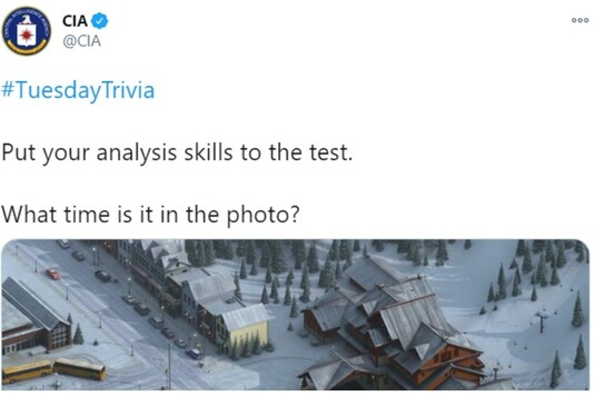 CIA posted the analytical challenge on their Twitter handle. (Credit: CIA/Twitter)