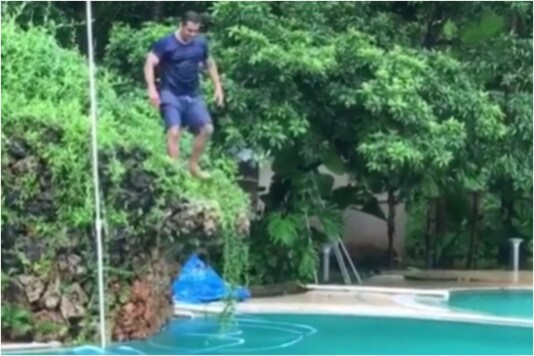 Salman Khan does a backflip