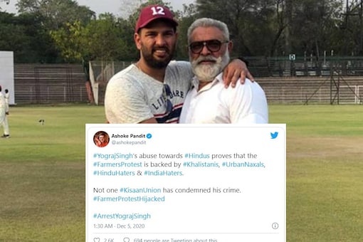 Buzz #ArrestYograjSingh Trends on Twitter as The Yuvraj Singh Father Former Indian Cricketer's Provocative Speech During Farmer's Protest Goes Viral