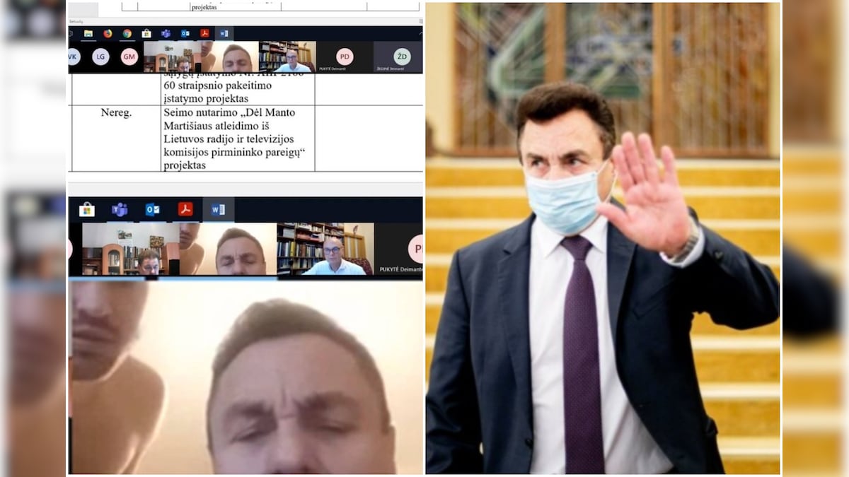 Lithuanian Anti-LGBTQ Lawmaker Caught with 'Naked' Man During Online Parliamentary Session