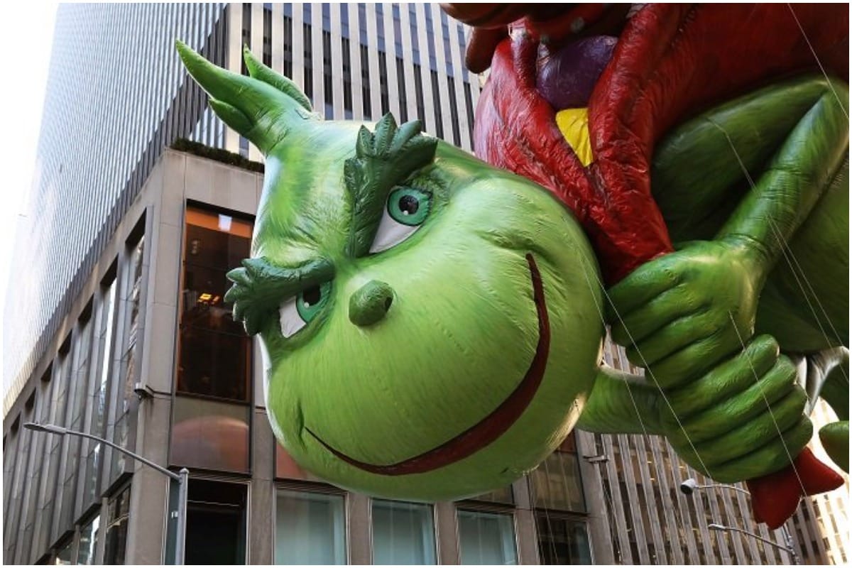 Giant 'Grinch' Towers Over UK Home after Man Tries to Surprise Daughter