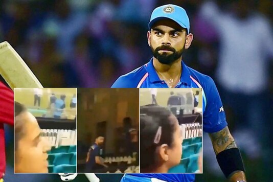 Virat Kohli was called out by a cricket fan keeping quiet on farmer protests after Sunday T20 match against Australia | Image credit: Twitter 