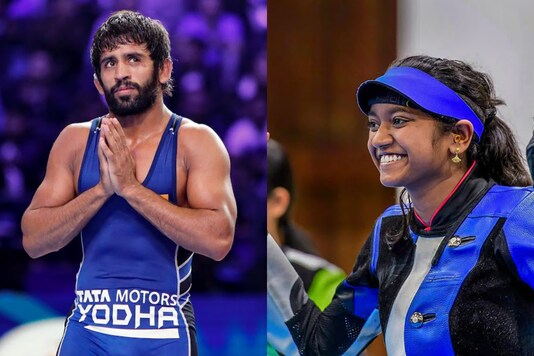 Bajrang Punia and Elavenil Valarivan (Photo Credit: PTI)