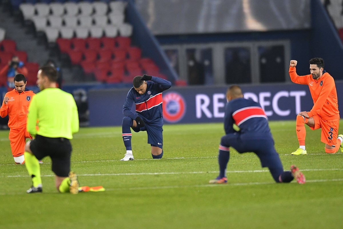 UEFA Champions League: Players, Officials Take Knee As PSG vs Istanbul