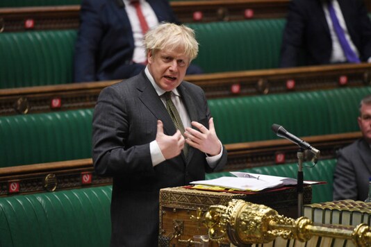 Britain's Prime Minister Boris Johnson speaks during Question Period at the House of Commons in London on December 9, 2020. (©UK Parliament/Jessica Taylor/Handout via REUTERS)