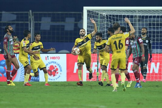 ISL 2020-21: Joao Victor Cancels Manvir Singh's Strike as Hyderabad FC Hold ATK Mohun Bagan to a 1-1 Draw (Photo Credit: ISL)