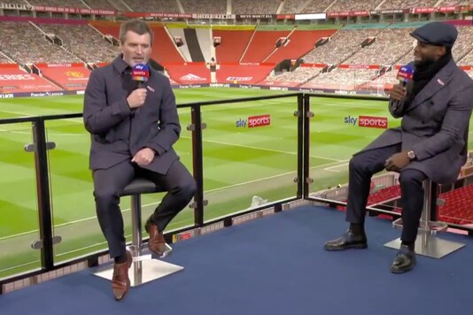 Roy Keane and Micah Richards (Photo Credit: Twitter)