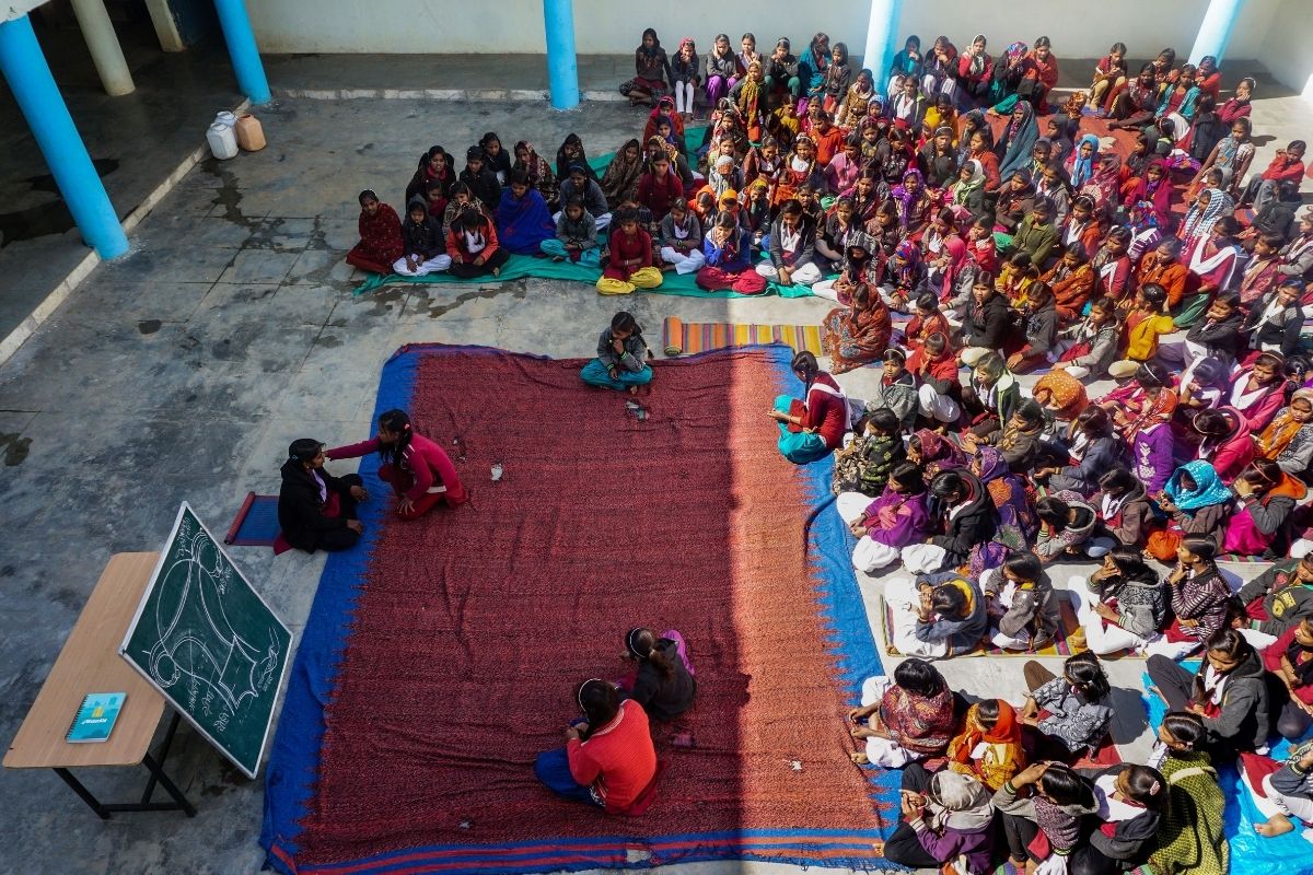 In Photos: Through Games and Races, Girls in KGBV Schools Are Learning About Menstrual Hygiene - Vimarsana News