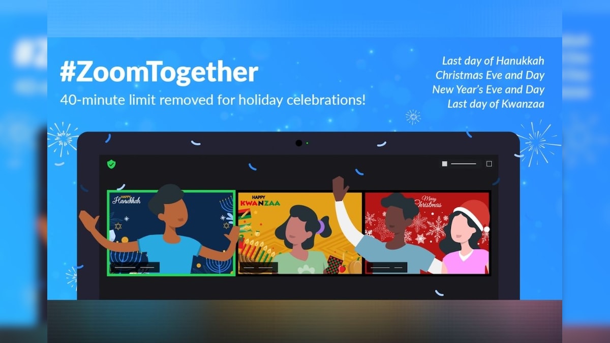 Zoom to Temporarily Remove Its 40-Minute Time Limit on Video Calls for Hanukkah, Christmas, and New Year