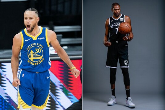 Stephen Curry (L) and Kevin Durant (Photo Credit: Reuters)