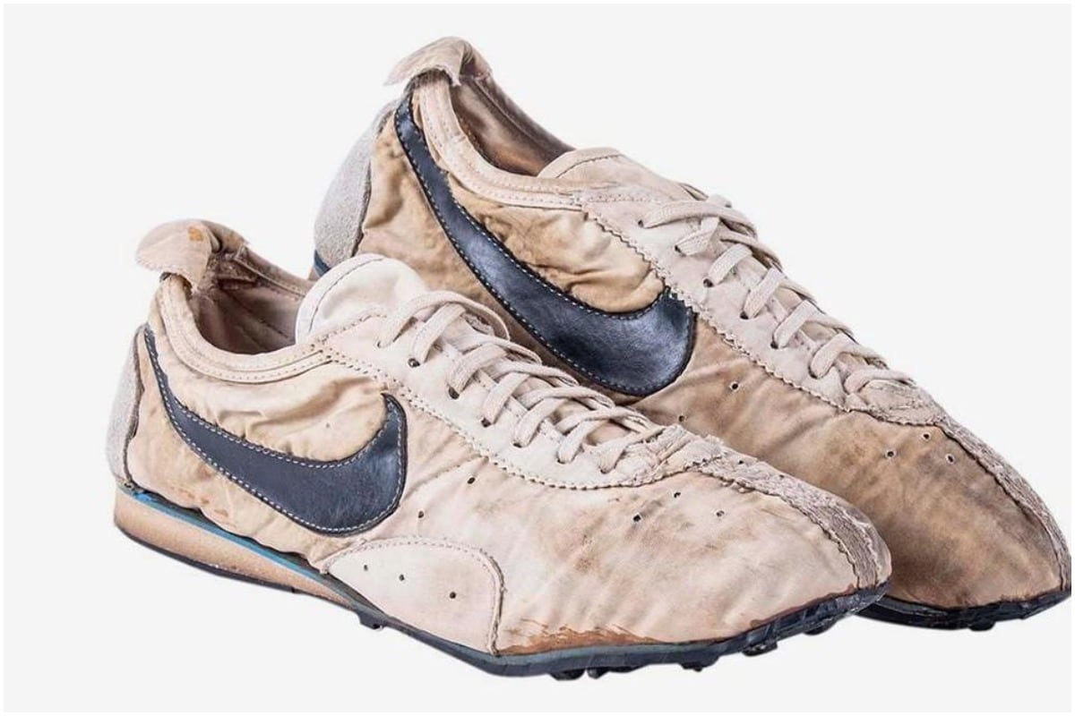 Tattered Pair of Nike Moon Shoes from 1970s on Sale for 150 000