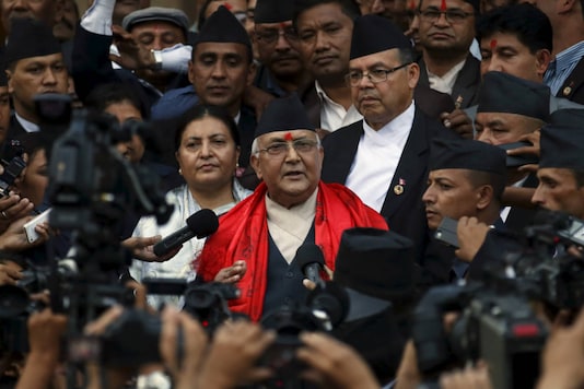 File photo of Nepal Prime Minister KP Sharma Oli. (REUTERS/Navesh Chitrakar) 