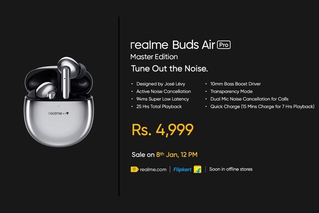 Realme Buds Air Pro Master Edition TWS Earphones Launched in India: Price,  Specifications & More - News18