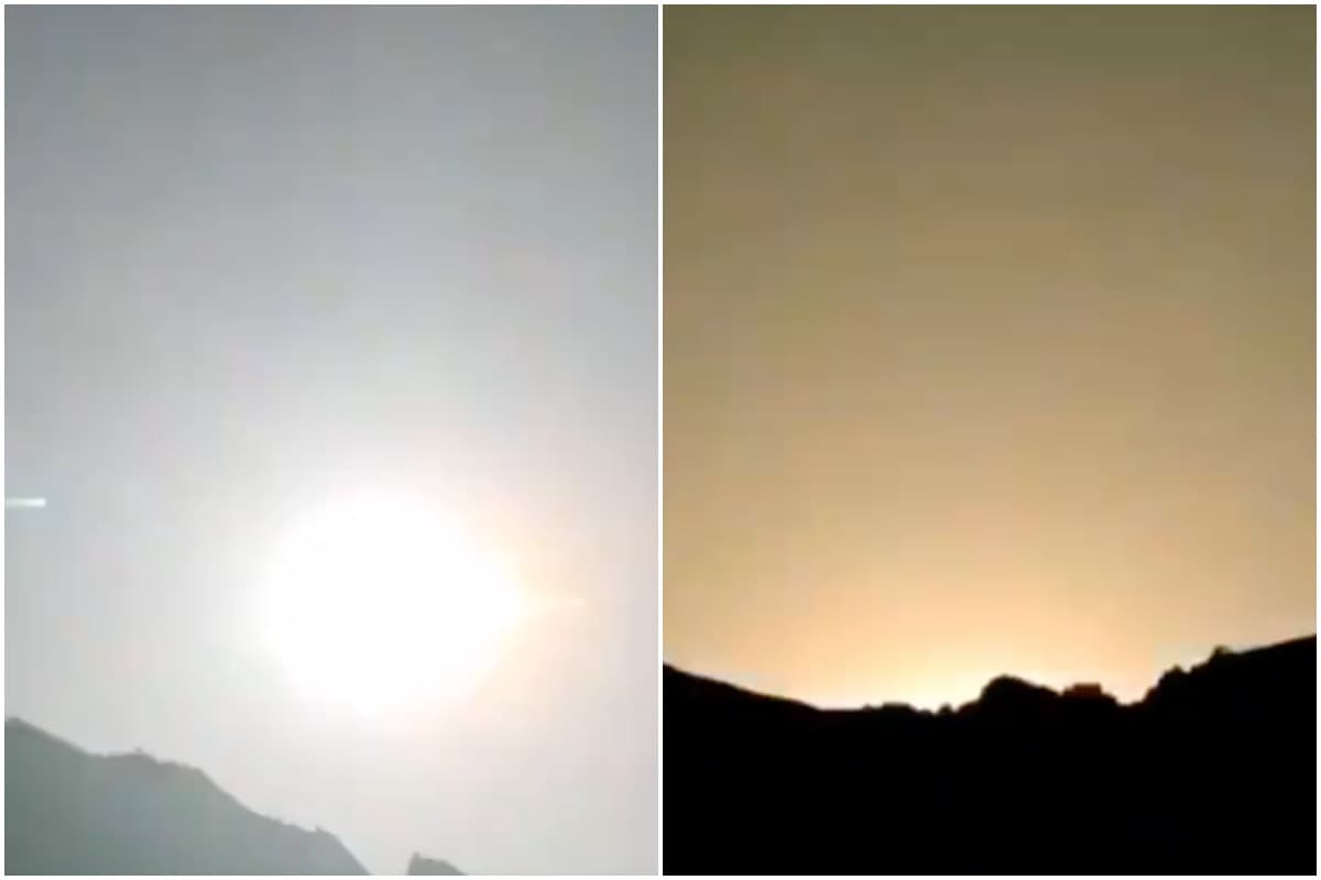 Huge “fireball” falls from the sky and collapses on the horizon in China, watch a viral video