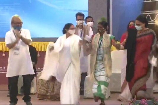 West Bengal CM Mamata Banerjee broke into a dance during the opening of Bangla Sangeet Mela 2020 in Kolkata.