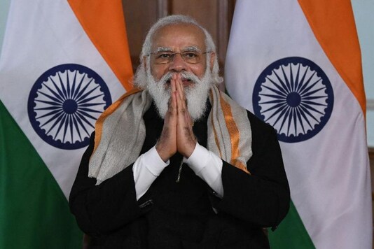 Prime Minister Narendra Modi dressed in pheran for the launch of Ayushman Bharat for J&K.