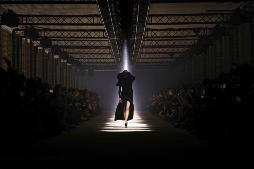  A model wears a creation for the Givenchy fashion collection during Women's fashion week Fall/Winter 2020/21 presented in Paris. (Photo by Vianney Le Caer/Invision/AP)