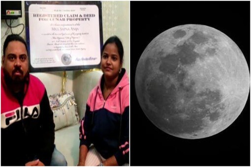 A Rajasthan man recently gifted his wife a plot of land on the moon | Image credit: ANI