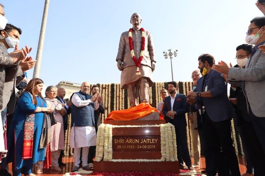 Union Home Minister Amit Shah unveiled Jaitley's life-size statue, prepared by 96-year-old renowned sculptor Ram Sutar, the man behind the making of the iconic Statue of Unity in Gujarat.</p>
