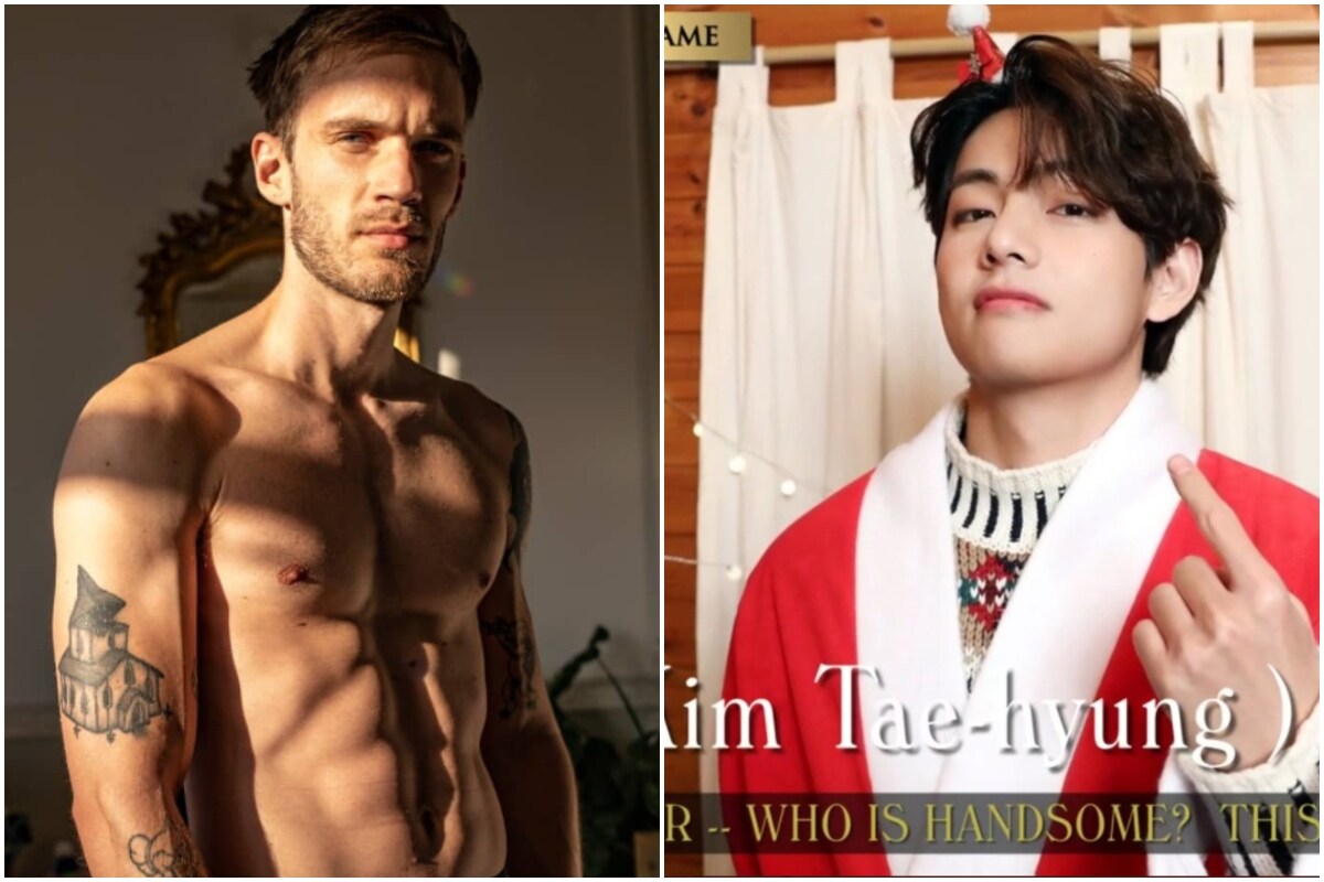Pewdiepie Beats Bts Star Taehyung To Grab Top Spot In Most Handsome Face Of List